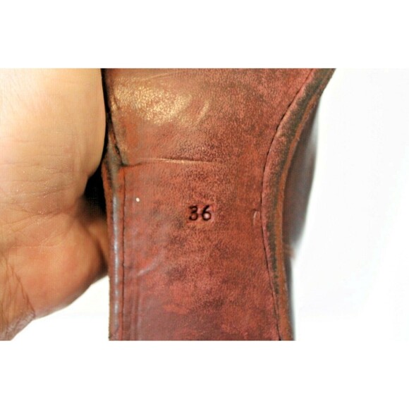 GUIDI Ankle Boots Goat Full Grain Cuban Heel Made In Italy EU 36 US 5.5 - Picture 7 of 9